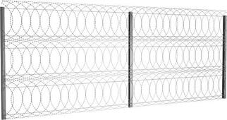 Забор из плоского колючего заграждения АКЛ 955Пх3 купить, заказать, цена, стоимость